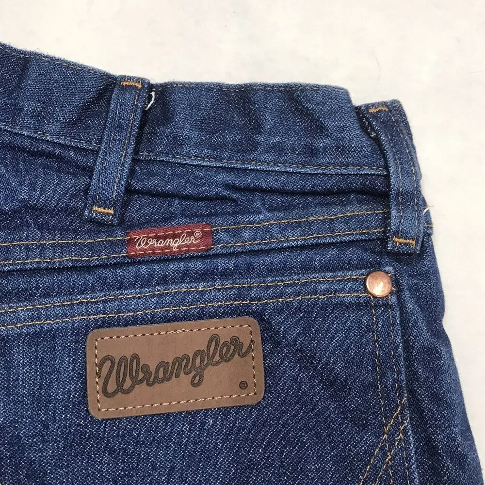 WRANGLER 13MWZ Cowboy Cut Jean Men 33x34 Dark Wash Rodeo Western Mexico